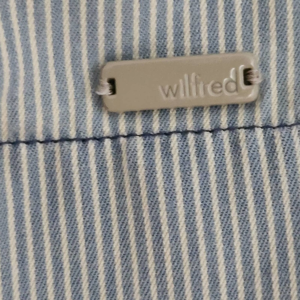 Aritizia Wilfred Green & White Stripe Mini Dress Halter Junior's Size 0 - Picture 9 of 10